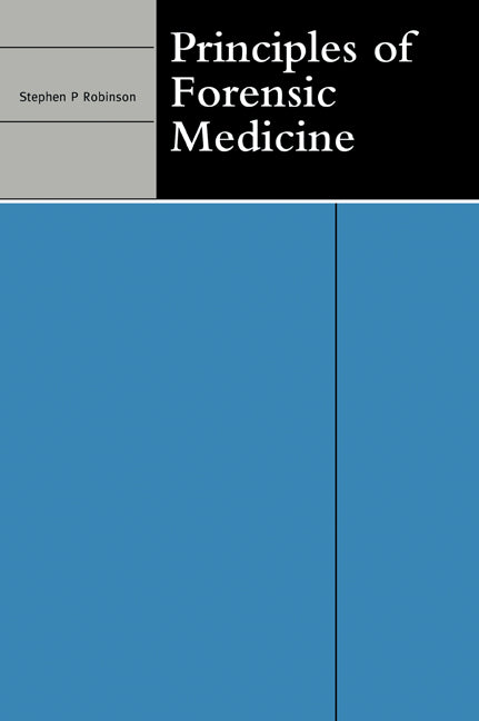 Principles of Forensic Medicine (Paperback) 9780521687393