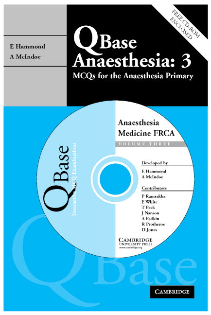 Qbase Anaesthesia: Volume 3, MCQs in Medicine for the FRCA (Paperback) 9780521687959