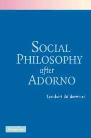 Social Philosophy after Adorno (Hardback) 9780521870276