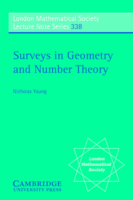 Surveys in Geometry and Number Theory; Reports on Contemporary Russian Mathematics (Paperback) 9780521691826