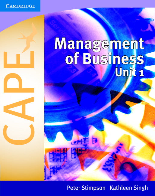 Management of Business for CAPE® Unit 1 (Paperback) 9780521696999