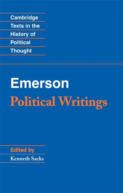 Emerson: Political Writings (Paperback) 9780521710022