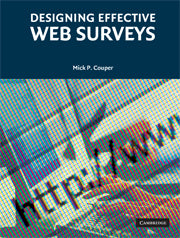 Designing Effective Web Surveys (Hardback) 9780521889452