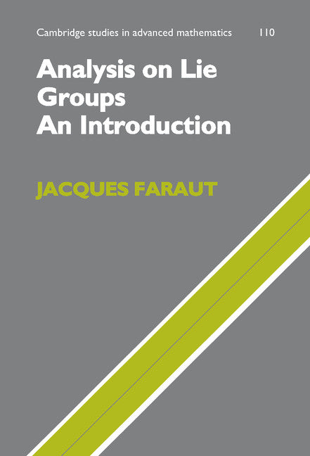 Analysis on Lie Groups; An Introduction (Hardback) 9780521719308