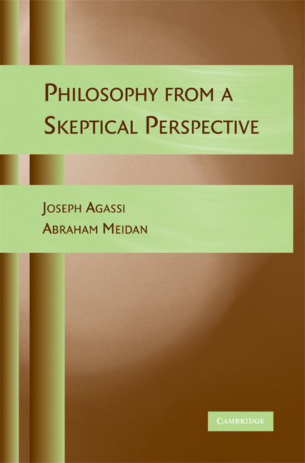 Philosophy from a Skeptical Perspective (Paperback) 9780521726399