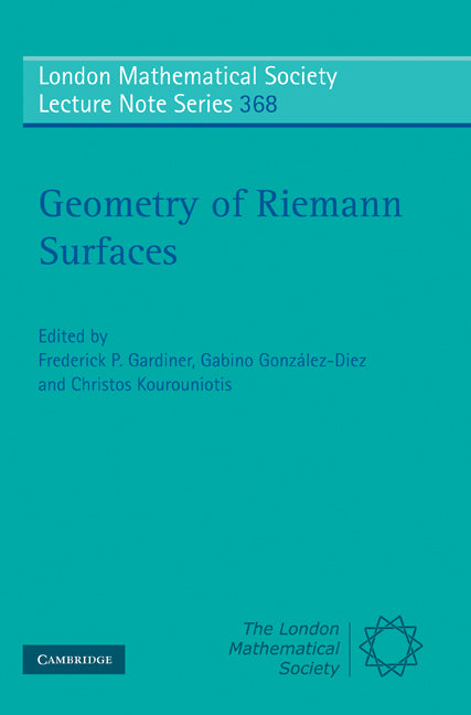 Geometry of Riemann Surfaces (Paperback) 9780521733076