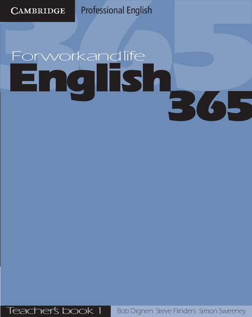 English365 1 Teacher's Guide; For Work and Life (Paperback) 9780521753630