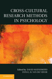 Cross-Cultural Research Methods in Psychology (Hardback) 9780521765251