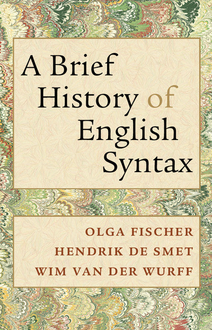 A Brief History of English Syntax (Hardback) 9780521768580