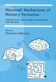 Neuronal Mechanisms of Memory Formation; Concepts of Long-term Potentiation and Beyond (Hardback) 9780521770675