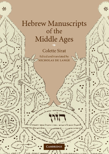 Hebrew Manuscripts of the Middle Ages (Hardback) 9780521770798