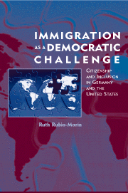 Immigration as a Democratic Challenge; Citizenship and Inclusion in Germany and the United States (Hardback) 9780521771528