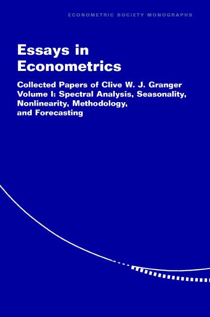 Essays in Econometrics; Collected Papers of Clive W. J. Granger (Paperback) 9780521774963