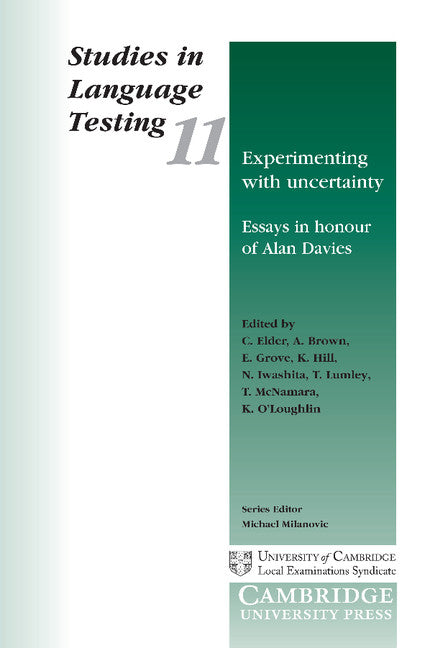 Experimenting with Uncertainty; Essays in Honour of Alan Davies (Paperback) 9780521775762