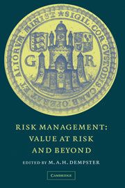 Risk Management; Value at Risk and Beyond (Paperback) 9780521169639