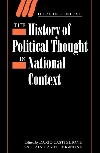 The History of Political Thought in National Context (Hardback) 9780521782340