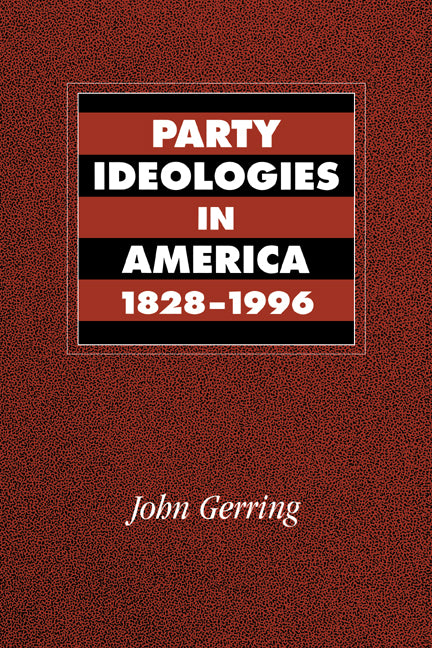 Party Ideologies in America, 1828–1996 (Paperback) 9780521785907