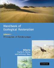 Handbook of Ecological Restoration: Volume 1, Principles of Restoration (Paperback / softback) 9780521049832