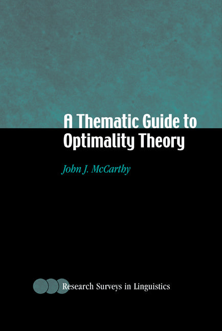A Thematic Guide to Optimality Theory (Hardback) 9780521791946