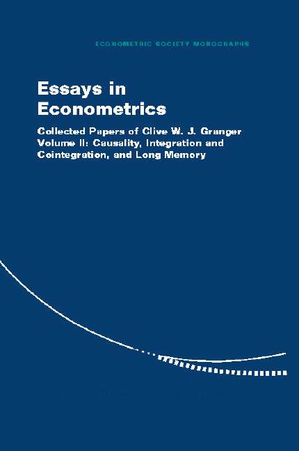 Essays in Econometrics; Collected Papers of Clive W. J. Granger (Hardback) 9780521792073