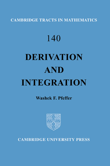 Derivation and Integration (Hardback) 9780521792684