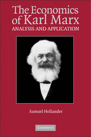 The Economics of Karl Marx; Analysis and Application (Hardback) 9780521790789