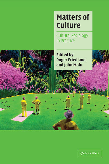 Matters of Culture; Cultural Sociology in Practice (Paperback) 9780521795456