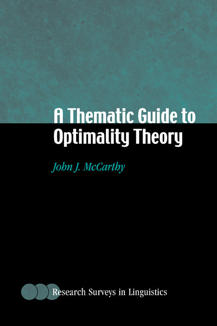 A Thematic Guide to Optimality Theory (Paperback) 9780521796446