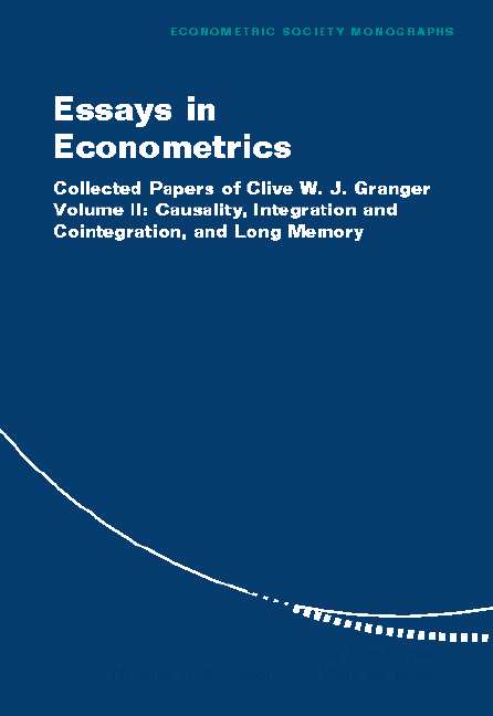 Essays in Econometrics; Collected Papers of Clive W. J. Granger (Paperback) 9780521796491