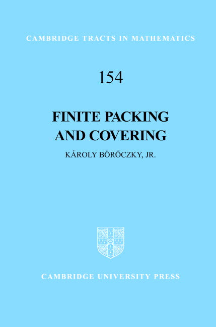 Finite Packing and Covering (Hardback) 9780521801577