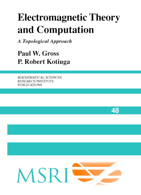 Electromagnetic Theory and Computation; A Topological Approach (Hardback) 9780521801607