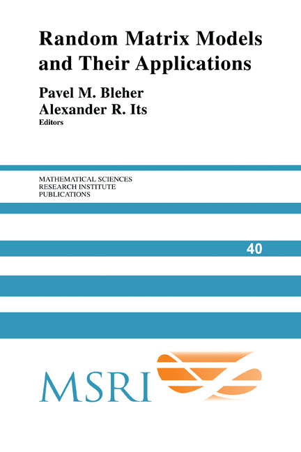 Random Matrix Models and their Applications (Hardback) 9780521802093
