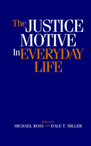 The Justice Motive in Everyday Life (Paperback / softback) 9780521087933