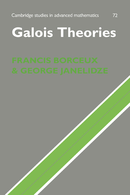 Galois Theories (Hardback) 9780521803090