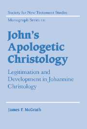 John's Apologetic Christology; Legitimation and Development in Johannine Christology (Paperback) 9780521609470