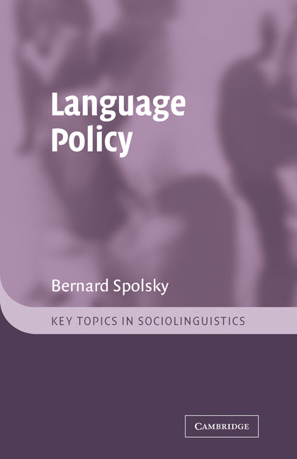 Language Policy (Hardback) 9780521804615