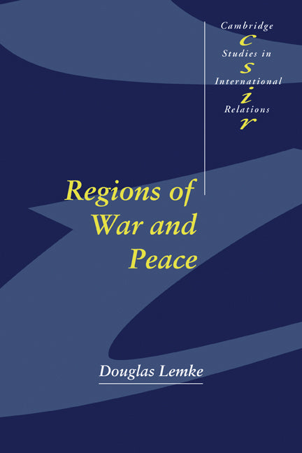 Regions of War and Peace (Hardback) 9780521809856