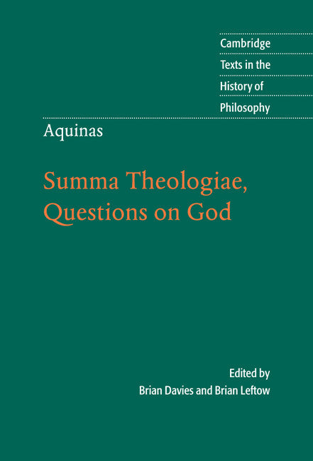 Aquinas: Summa Theologiae, Questions on God (Hardback) 9780521821407