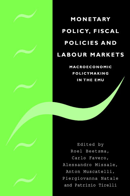 Monetary Policy, Fiscal Policies and Labour Markets; Macroeconomic Policymaking in the EMU (Hardback) 9780521823081