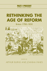 Rethinking the Age of Reform; Britain 1780–1850 (Paperback / softback) 9780521039499