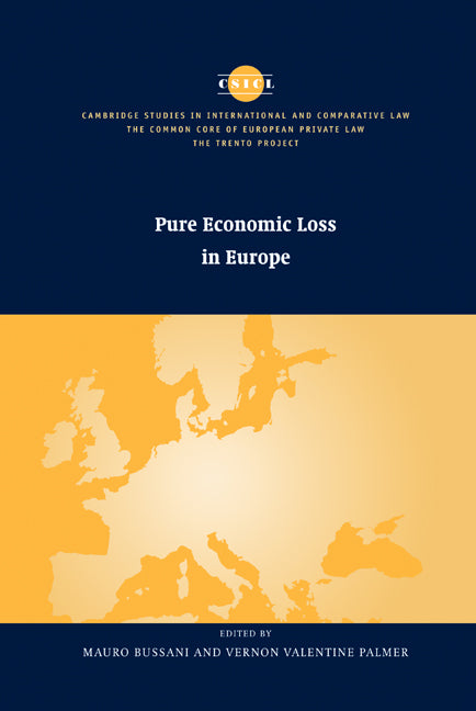 Pure Economic Loss in Europe (Hardback) 9780521824644