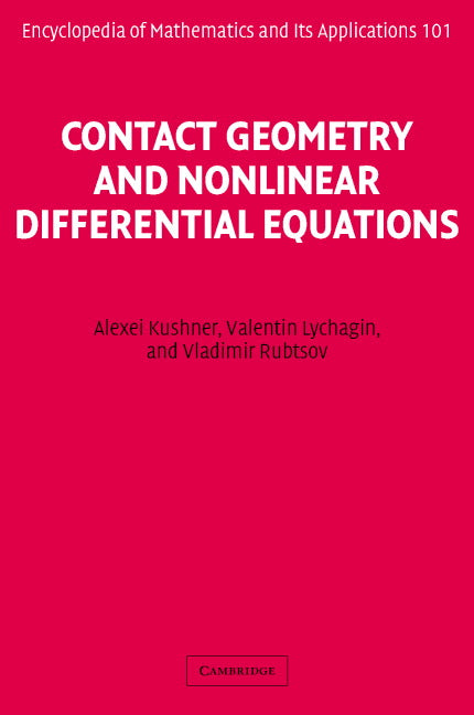 Contact Geometry and Nonlinear Differential Equations (Hardback) 9780521824767