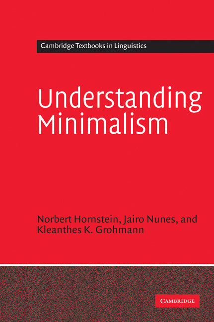 Understanding Minimalism (Hardback) 9780521824965