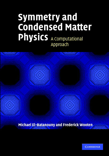 Symmetry and Condensed Matter Physics; A Computational Approach (Hardback) 9780521828451