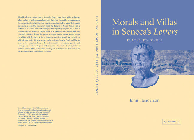 Morals and Villas in Seneca's Letters; Places to Dwell (Hardback) 9780521829441