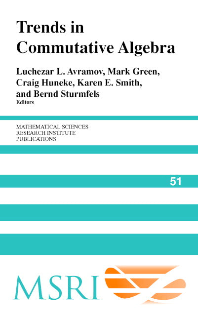 Trends in Commutative Algebra (Hardback) 9780521831956