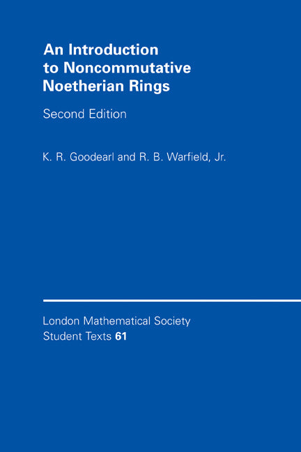 An Introduction to Noncommutative Noetherian Rings (Hardback) 9780521836876