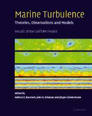 Marine Turbulence; Theories, Observations, and Models (Paperback) 9780521153720