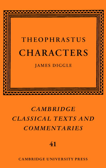 Theophrastus: Characters (Hardback) 9780521839808