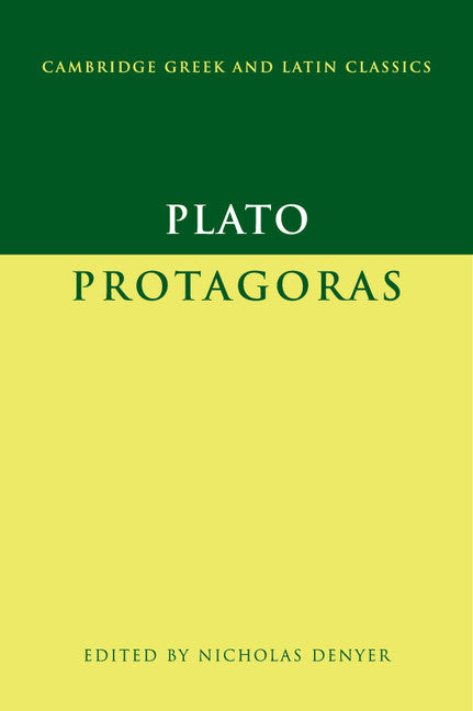 Plato: Protagoras (Hardback) 9780521840446